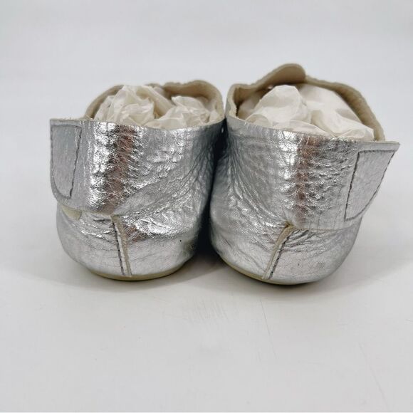 Pedro Garcia T-Strap Thong Sandal Silver 9.5 - Picture 2 of 9